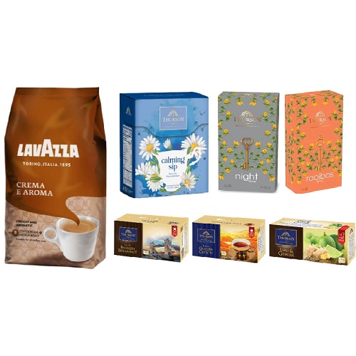 Кофе зерно и чай 6 упаковок